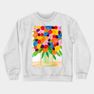 Bright Floral bouquet Crewneck Sweatshirt